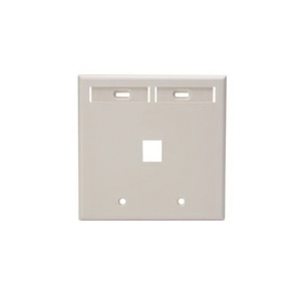 Leviton Number of Gangs: 2 High-Impact Plastic, Light Almond 42080-1TP